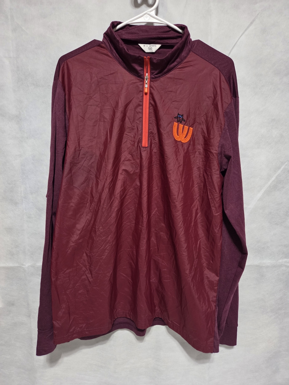 Men's Quarter-Zip Performance Jacket - Maroon